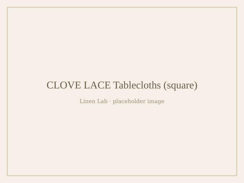 Clove Lace Tablecloths — Square