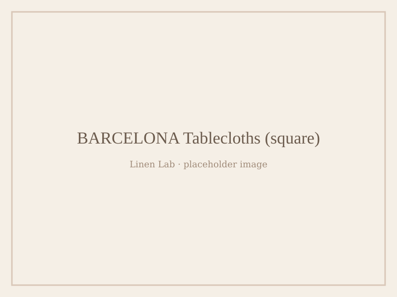 Barcelona Tablecloths — Square