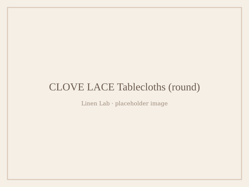 Clove Lace Tablecloths — Round