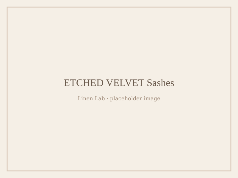 Etched Velvet Sashes
