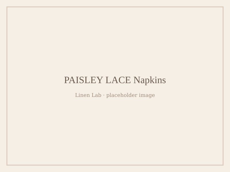 Paisley Lace Napkins