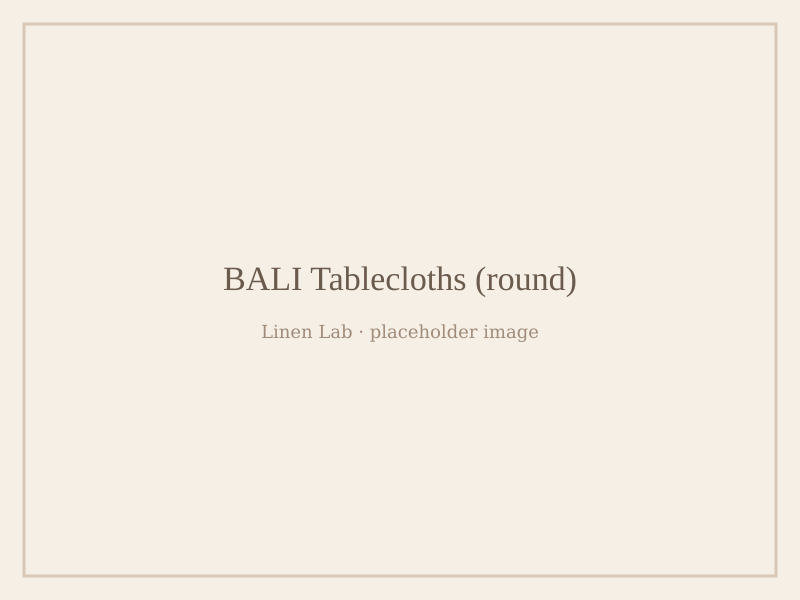 Bali Tablecloths — Round