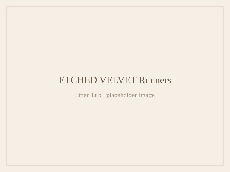 Etched Velvet Runners