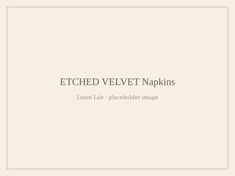 Etched Velvet Napkins
