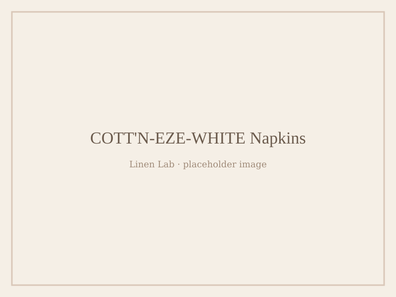 Cott'n-Eze-White Napkins
