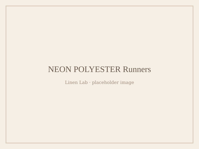 Neon Polyester Runners