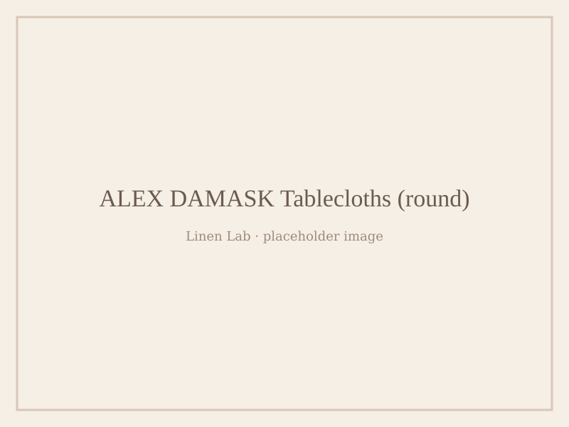 Alex Damask Tablecloths — Round
