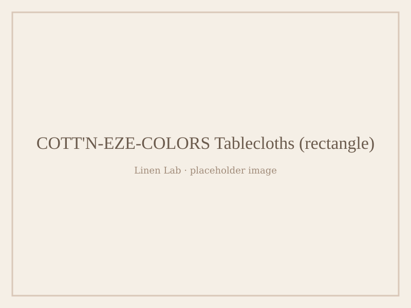 Cott'n-Eze-Colors Tablecloths — Rectangle