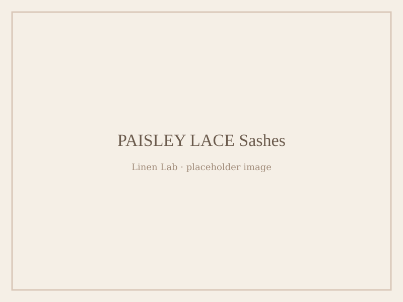 Paisley Lace Sashes