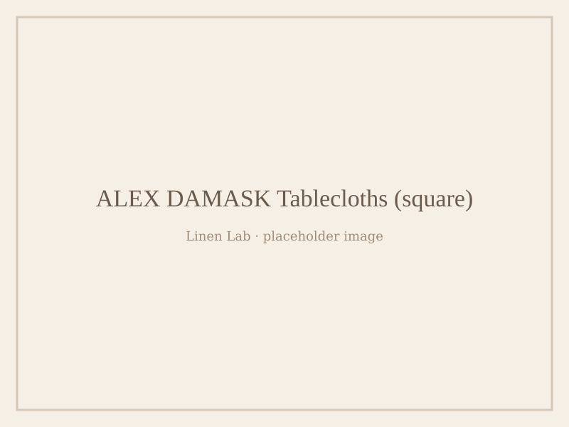 Alex Damask Tablecloths — Square