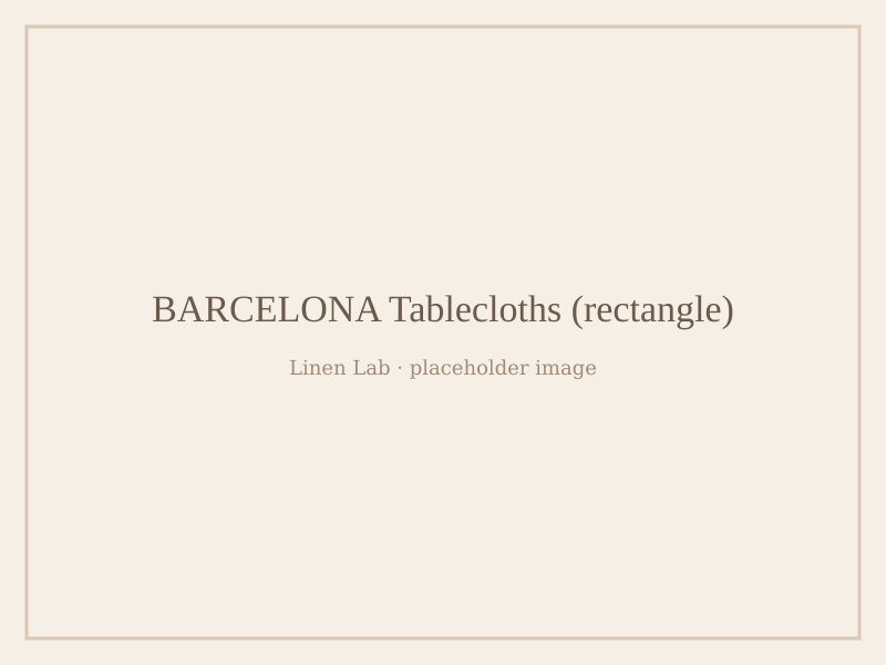 Barcelona Tablecloths — Rectangle