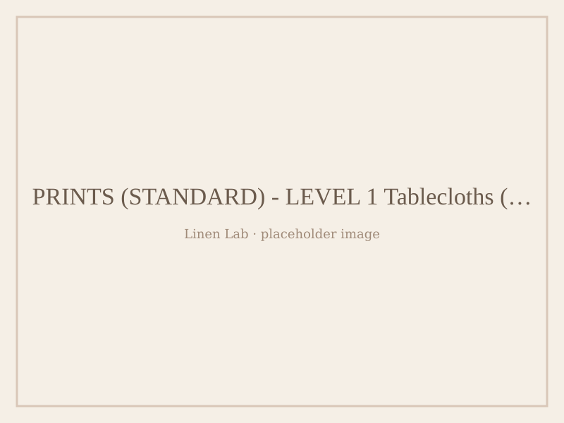 Prints (Standard) - Level 1 Tablecloths — Round