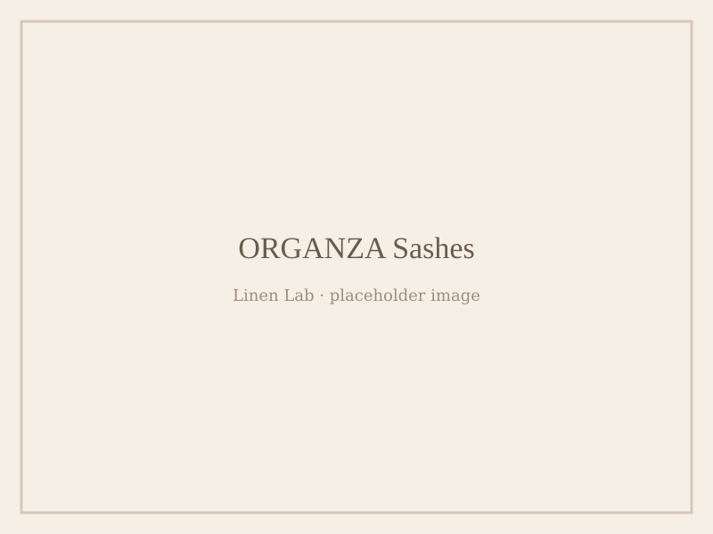 Organza Sashes