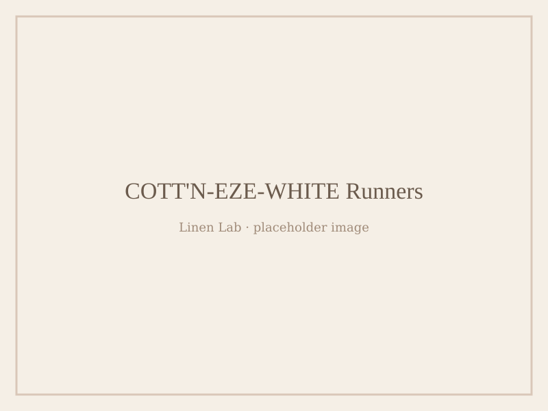 Cott'n-Eze-White Runners