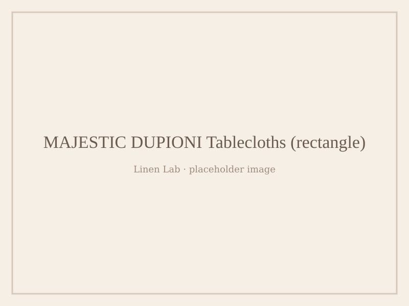 Majestic Dupioni Tablecloths — Rectangle